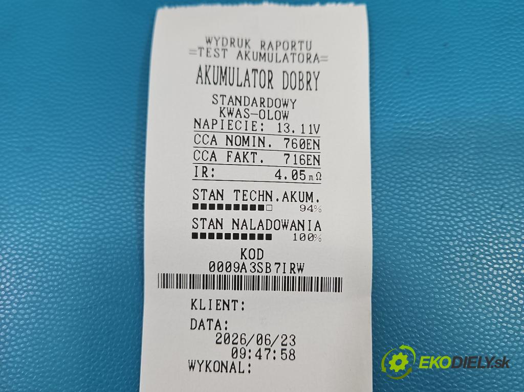 Opel Astra III 2004-2014 1.8 16V 140 HP manual 103 kW 1796 cm3 2- Akumulator automobilovy