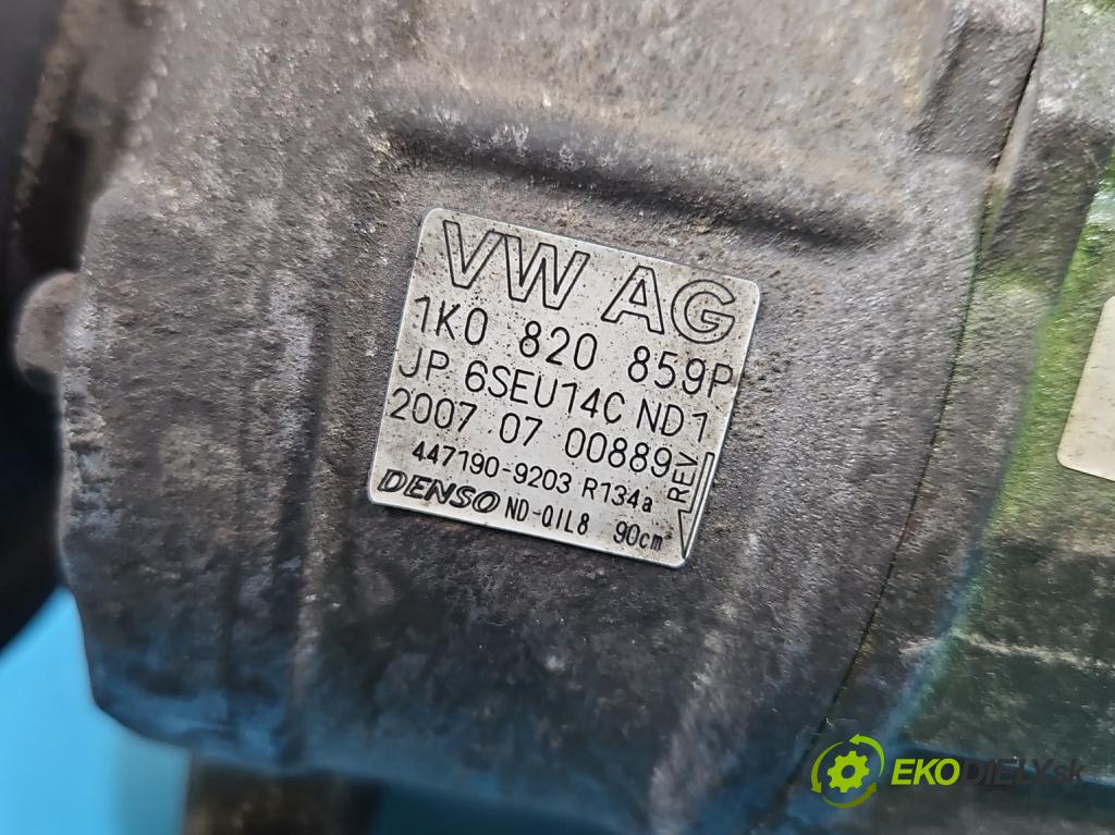 Seat Altea 1.8 TFSI 160 HP manual 118 kW 1798 cm3 5- Kompresor: klimatizácie 1K0820859P (Kompresor klimatizácie)