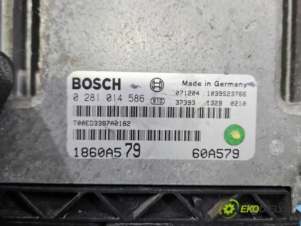 Mitsubishi Lancer VIII 2007-2016 2.0 DID BWC 140 hp manual 103 kW 1968 cm3 5- řídící jednotka motoru 0281014586