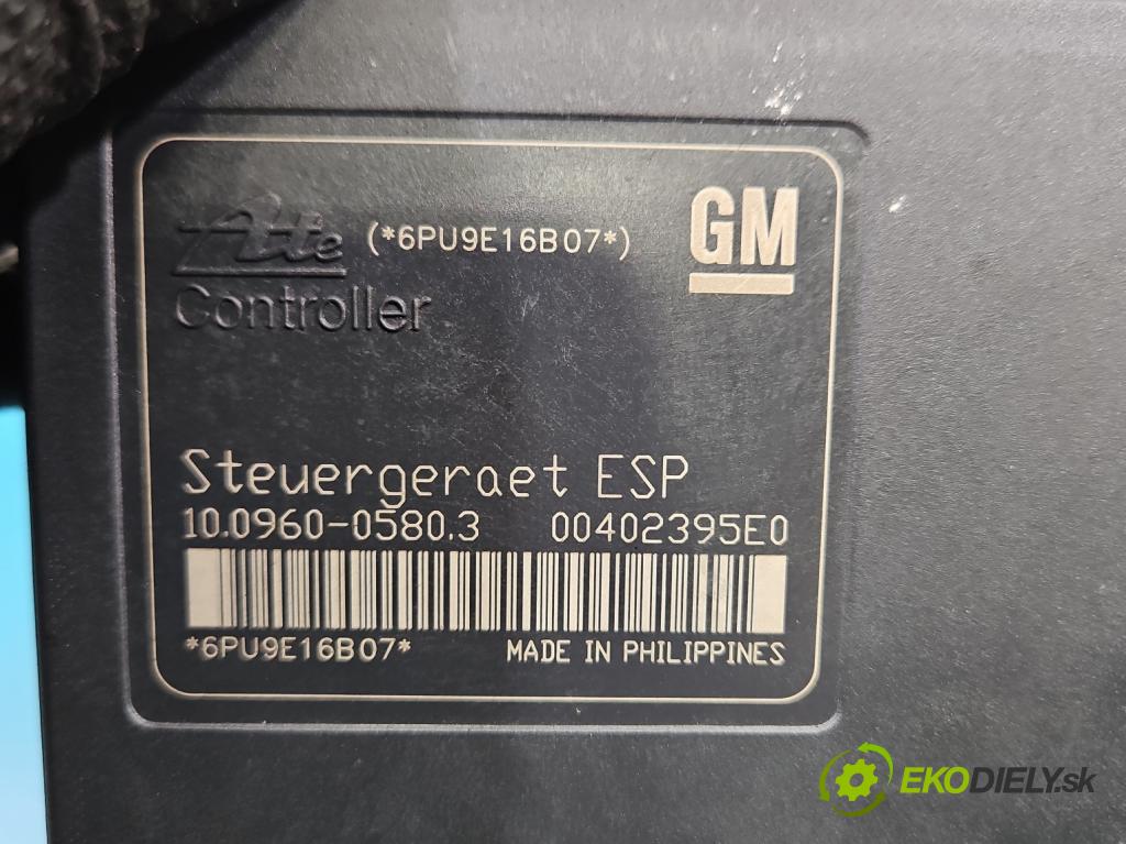 Opel Astra III 2004-2014 1.8 16V 140 hp manual 103 kW 1796 cm3 2- čerpadlo abs 13246538 (Pumpa ABS)