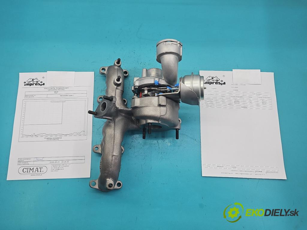 Seat Leon I 1999-2005 1.9 tdi 150 hp manual 110 kW 1896 cm3 5- Turbodmychadlo repasováno 721021-4