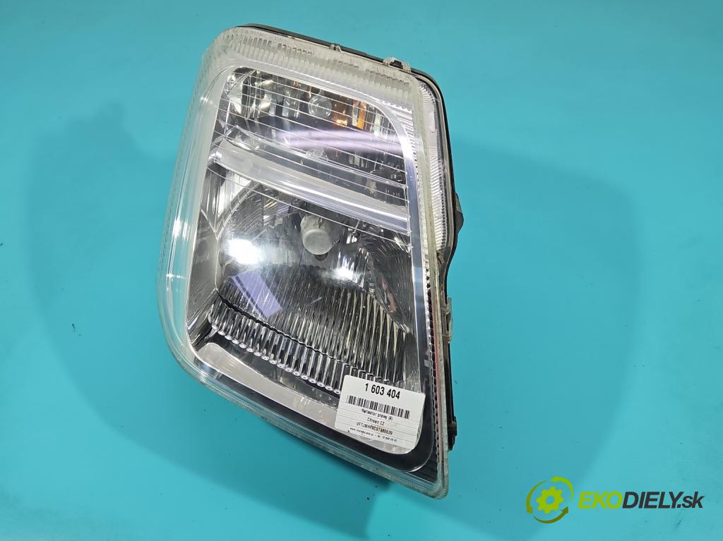 Citroen C2 1.1 8V 60 hp manual 44 kW 1124 cm3 3- světlo pravý 9680128180 (Pravé přední světlo)