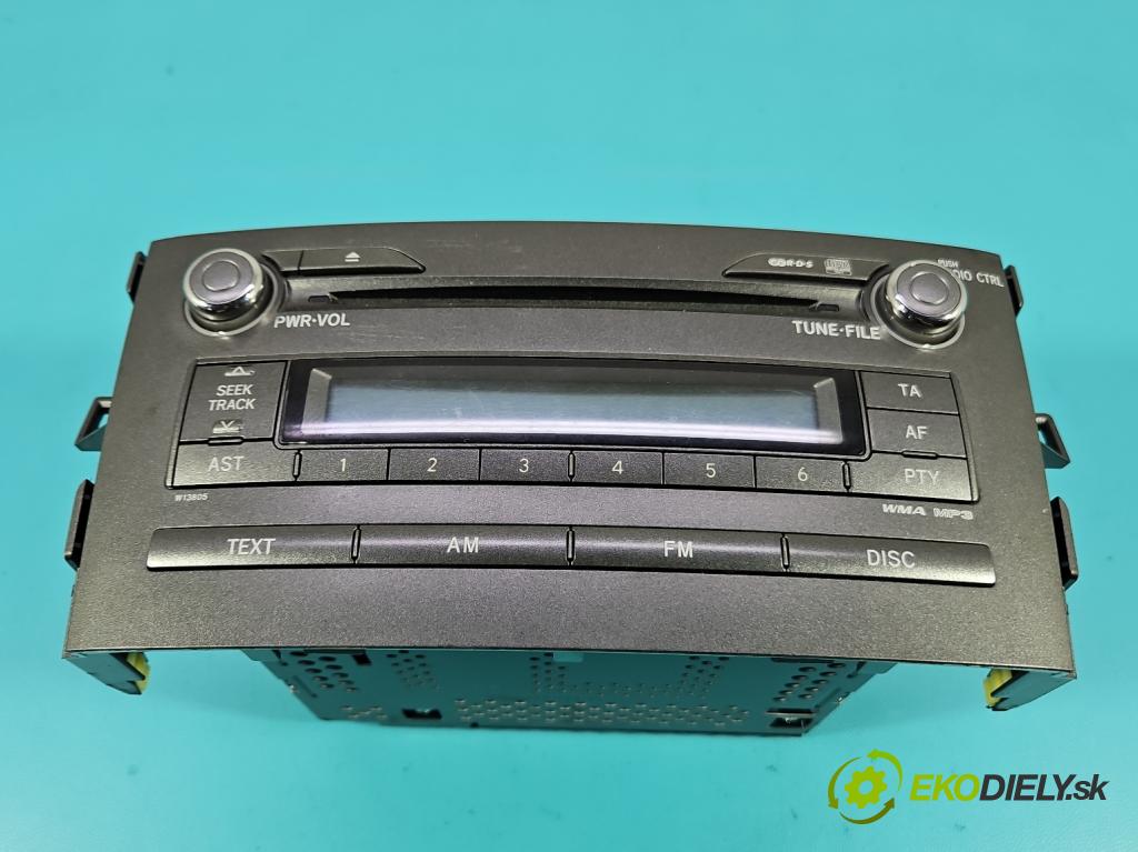 Toyota Auris I 2006-2013 1.4 D4D 90 HP automatic 66 kW 1364 cm3 3- Radio originál 86120-02520