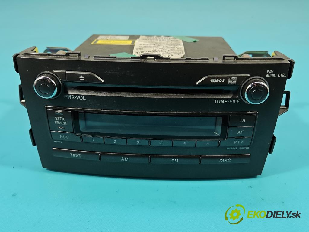 Toyota Auris I 2006-2013 1.4 D4D 90 HP automatic 66 kW 1364 cm3 3- Radio originál 86120-02520