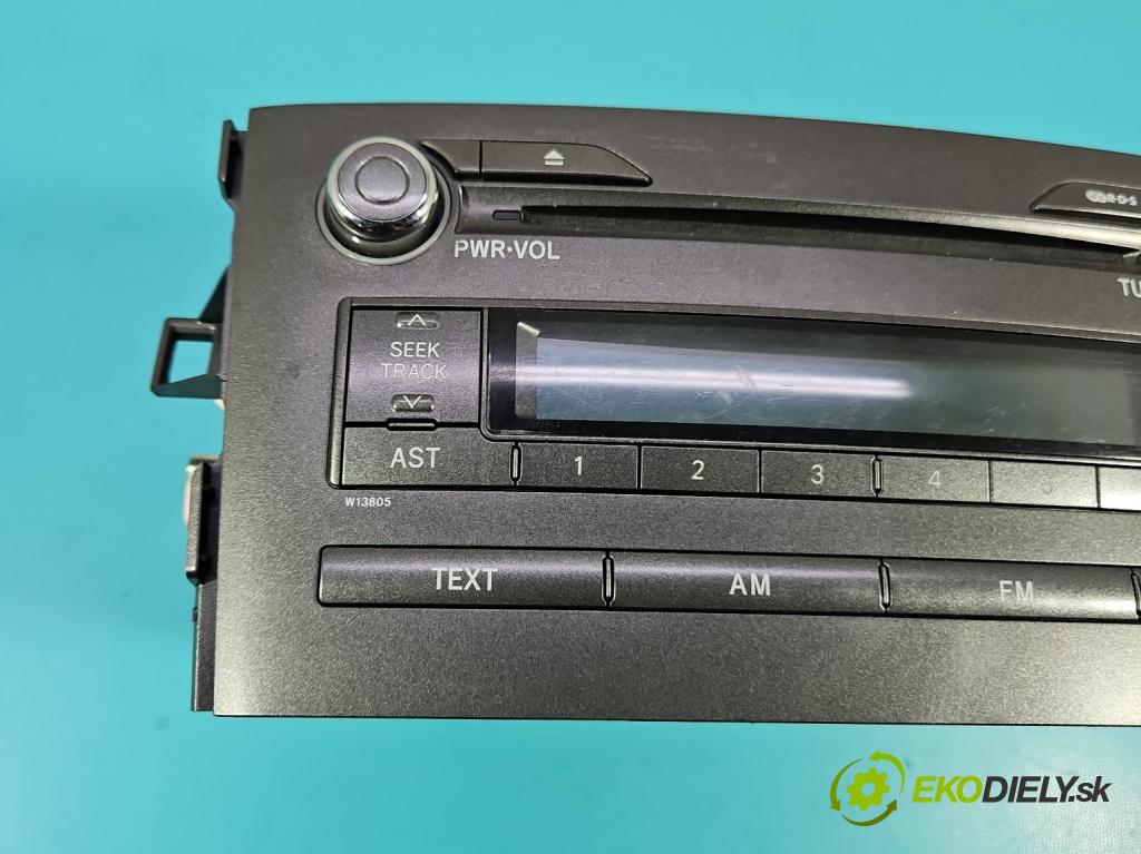Toyota Auris I 2006-2013 1.4 D4D 90 HP automatic 66 kW 1364 cm3 3- Radio originál 86120-02520