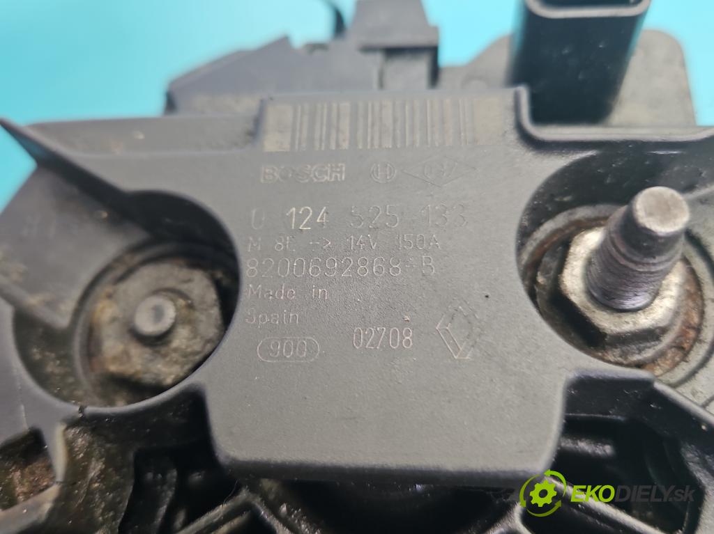 Renault Master II 1998-2010 2.5 dci 95 hp manual 70 kW 2463 cm3 5- Alternator 0124525133 (Alternátor)