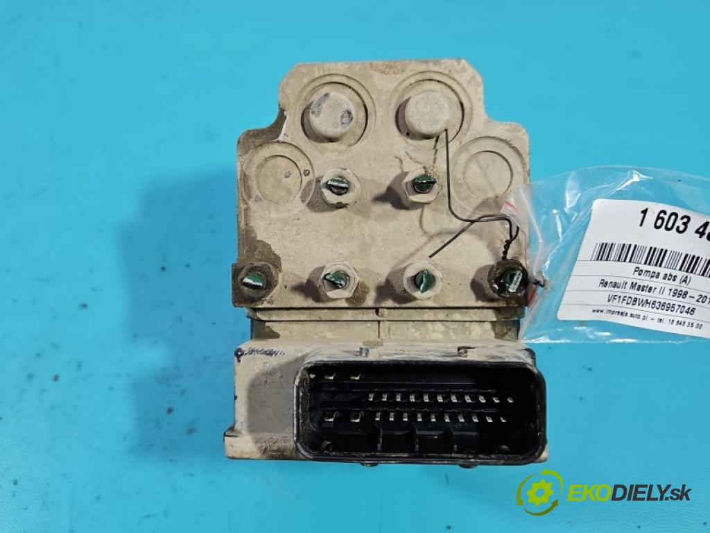 Renault Master II 1998-2010 2.5 dci 95 HP manual 70 kW 2463 cm3 5- čerpadlo abs 54084794B (Pumpa ABS)