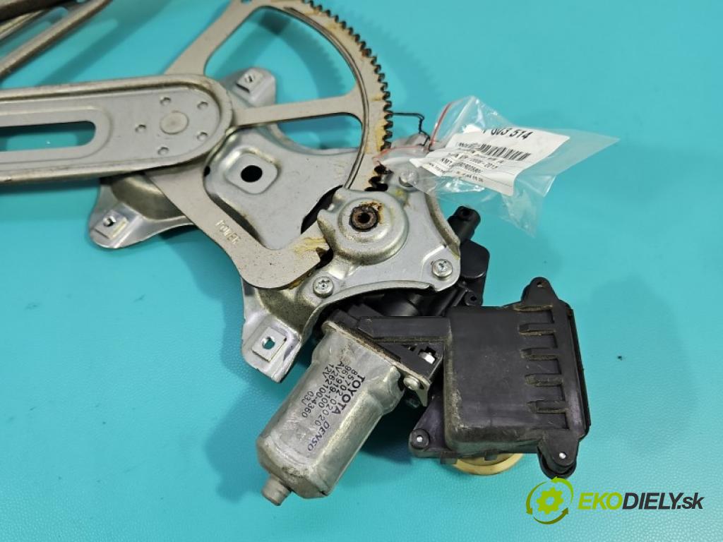 Toyota Auris I 2006-2013 1.4 D4D 90 HP automatic 66 kW 1364 cm3 3- mechanizmus okna predné ľavý 975514-102