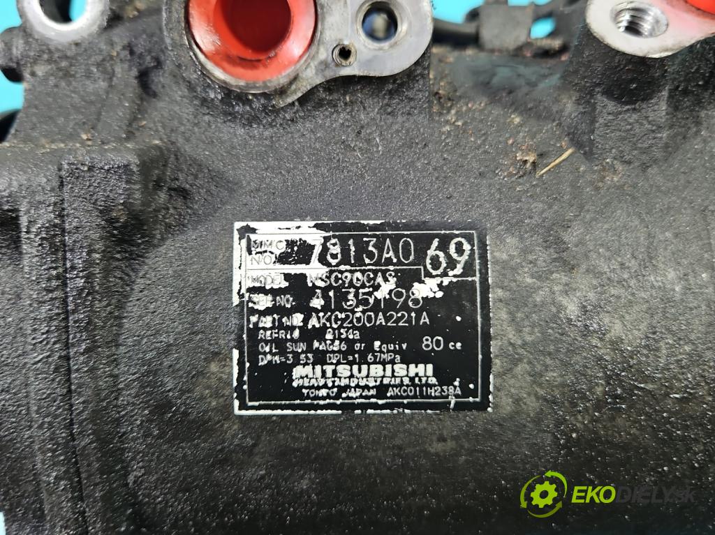 Mitsubishi Lancer VIII 2007-2016 2.0 DID BWC: 140 HP manual 103 kW 1968 cm3 5- Kompresor: klimatizácie 7813A069 (Kompresor klimatizácie)
