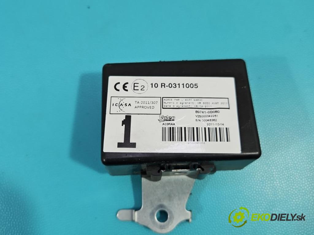 Toyota Yaris III 2011-2020 1.3 vvti 99 hp manual 73 kW 1329 cm3 5- řídící jednotka motoru 89661-0DF50