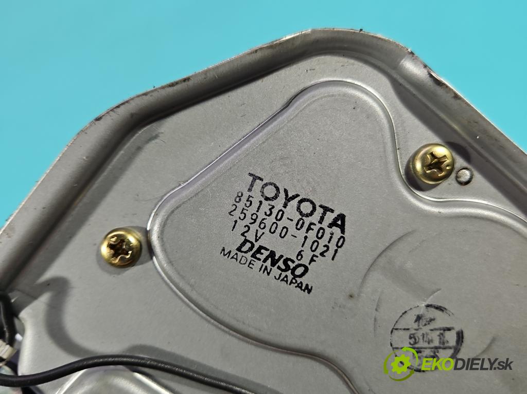 Toyota Corolla Verso II 2004-2009 2.0 D4D 116 HP manual 85 kW 1995 cm3 5- motor stieračov zadné 85130-0F010
