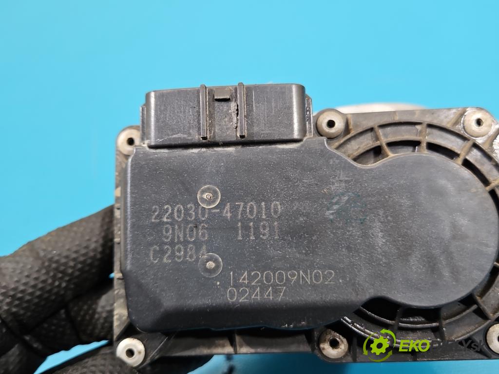 Toyota Yaris III 2011-2020 1.3 vvti 99 HP manual 73 kW 1329 cm3 5- klapka 22030-47010 (Škrtiaca klapka)