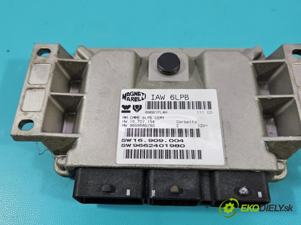 Citroen C4 Grand picasso I 2006-2013 2.0 16V 140 hp automatic 103 kW 1997 cm3 5- řídící jednotka motoru IAW 6LPB