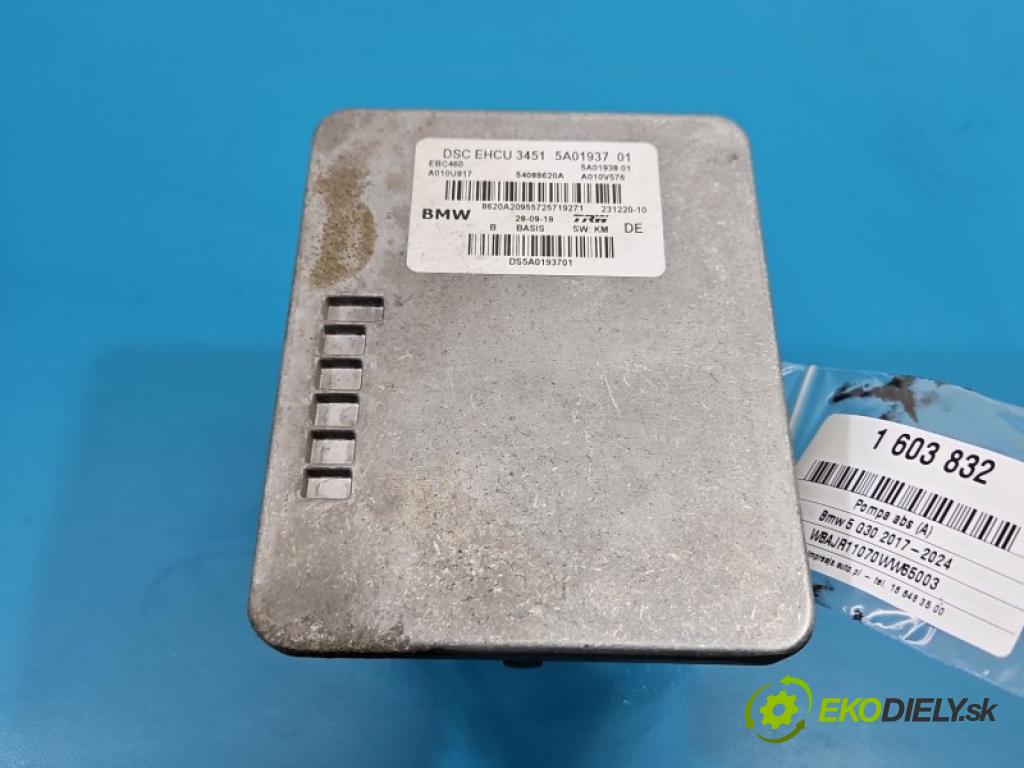 Bmw 5 G30 2017-2024 2.0 T 184hp automatic 135 kW 1998 cm3 4- čerpadlo abs 5A01937 (Pumpa ABS)