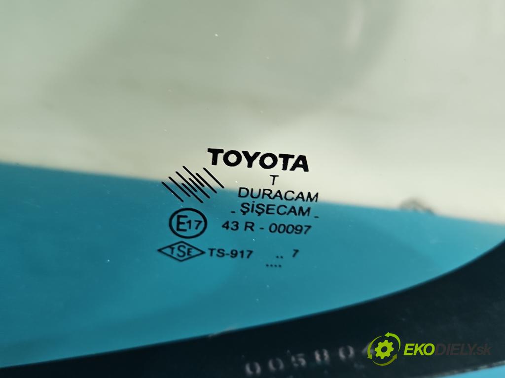 Toyota Auris I 2006-2013 1.4 D4D 90 HP automatic 66 kW 1364 cm3 3- sklo zadné ľavé