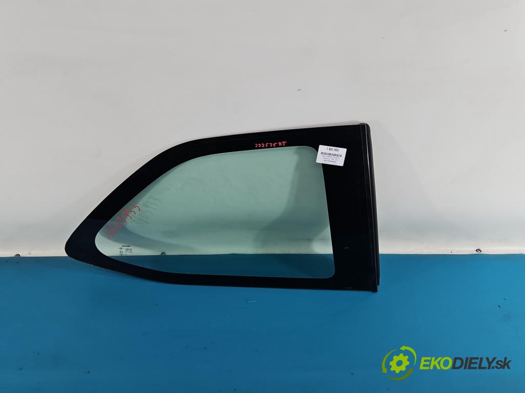 Toyota Auris I 2006-2013 1.4 D4D 90 HP automatic 66 kW 1364 cm3 3- sklo zadné pravé 