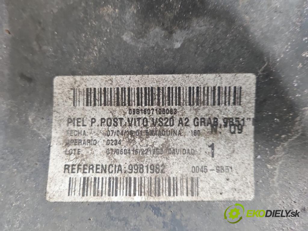 Mercedes Vito W447 2014- 1.6 cdi 114 HP manual 84 kW 1598 cm3 5- nárazník zadné  (Kľučka dverí ostatné)