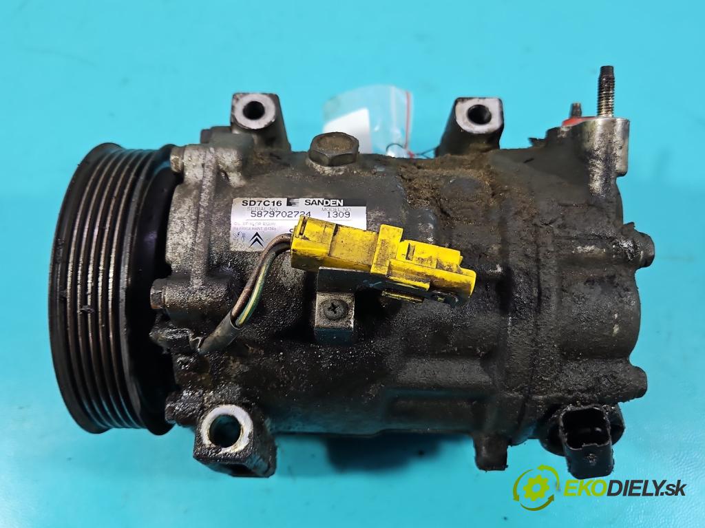 Citroen C4 Grand picasso I 2006-2013 2.0 16V 140 HP automatic 103 kW 1997 cm3 5- Kompresor: klimatizácie 9651911480 (Kompresor klimatizácie)