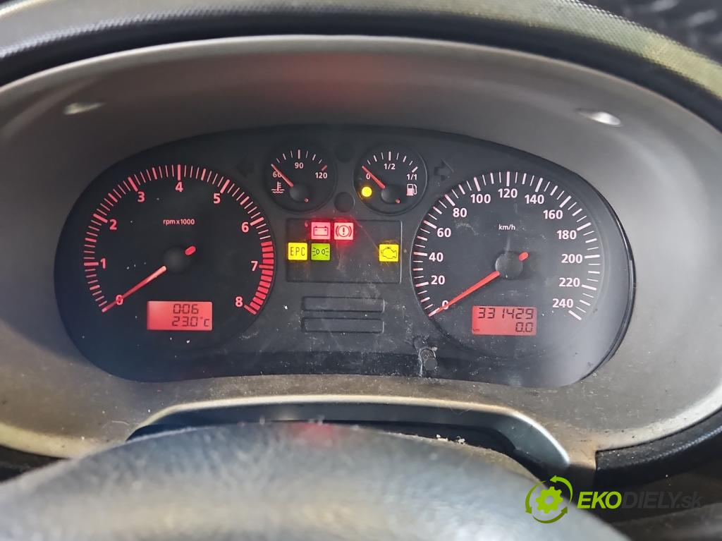 Seat Leon I 1999-2005 1.6 16V 105 hp manual 77 kW 1598 cm3 5- Přístrojová deska W01M0920802A (Přístrojová deska)