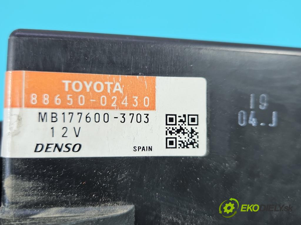 Toyota Auris I 2006-2013 1.4 D4D 90 HP automatic 66 kW 1364 cm3 3- riadiaca jednotka ostatné 88650-02430