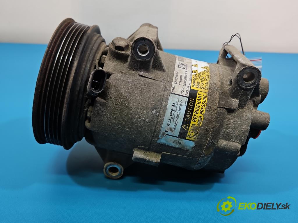 Renault Megane II 2003-2008 1.6 16V 113 HP manual 83 kW 1598 cm3 5- Kompresor: klimatizácie 8200316164 (Kompresor klimatizácie)