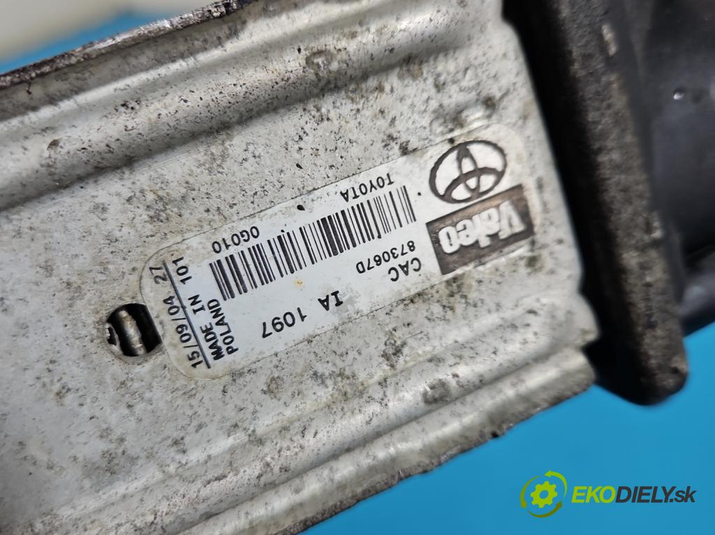 Toyota Corolla Verso II 2004-2009 2.0 D4D 116 hp manual 85 kW 1995 cm3 5- Intercooler 873067D (Intercooler (chladič stlačeného vzduchu))