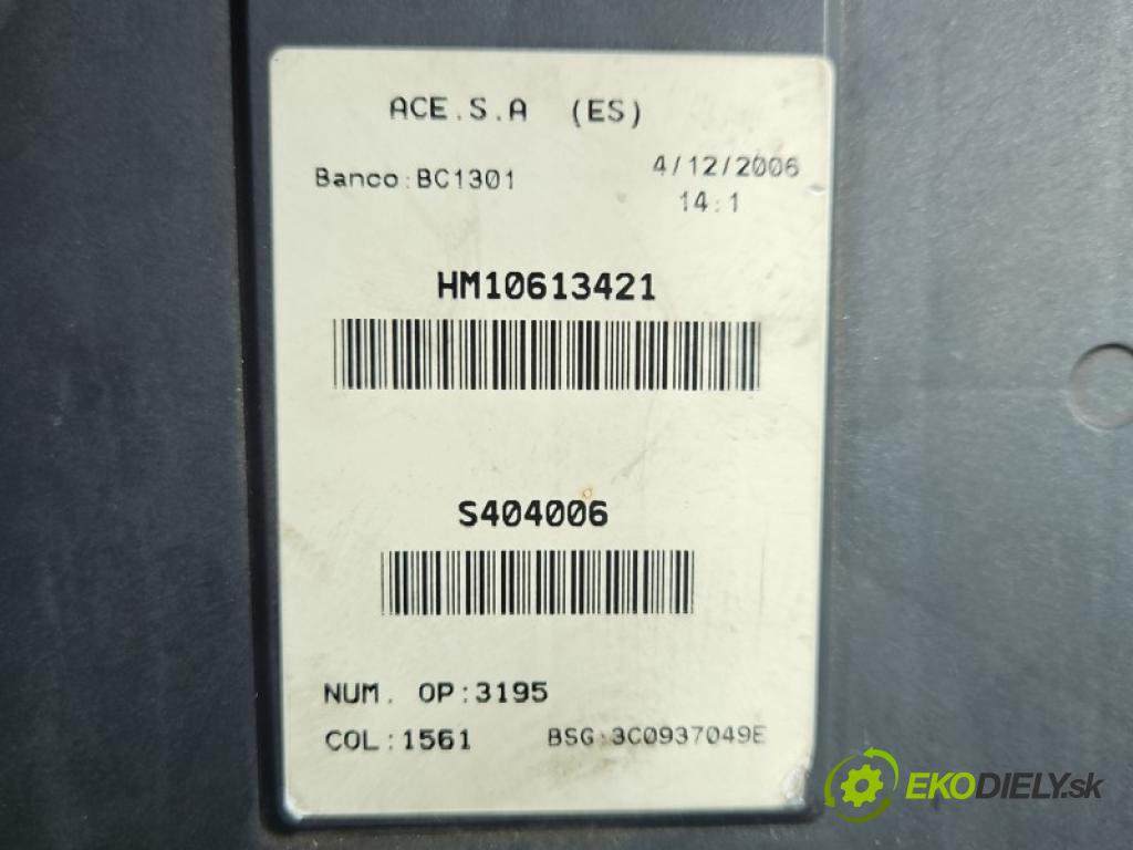 Seat Leon II 2005-2012 1.9 tdi 105 hp manual 77 kW 1896 cm3 5- řídící jednotka 3C0937049AE
