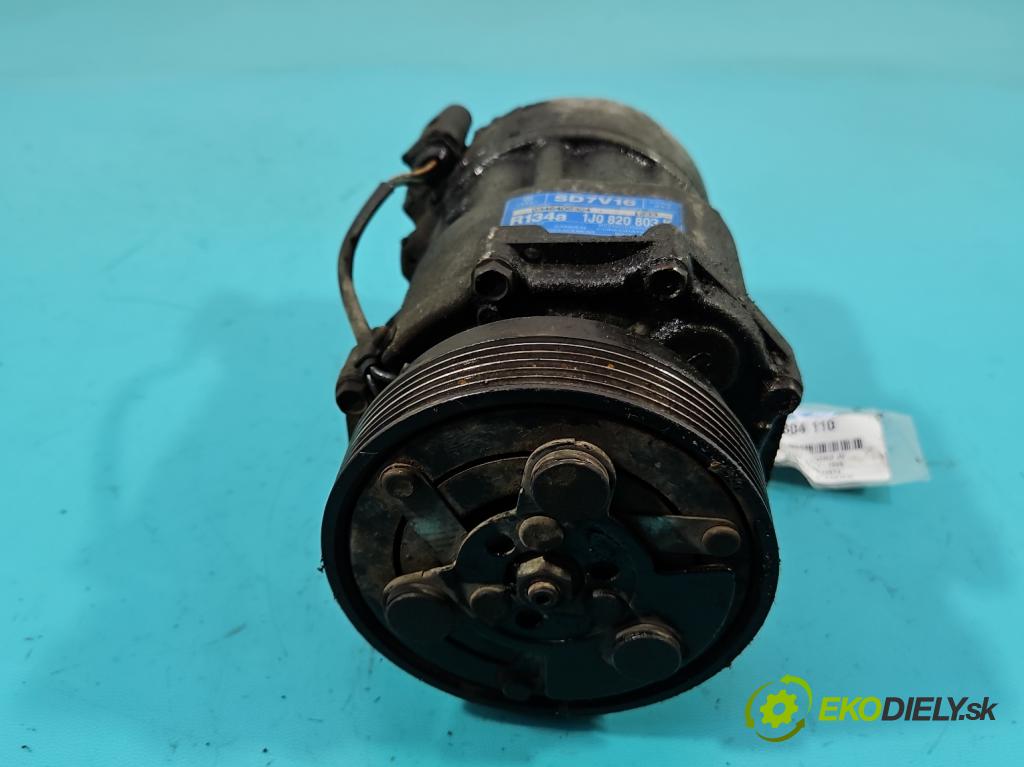 Seat Leon I 1999-2005 1.6 16V 105 HP manual 77 kW 1598 cm3 5- Kompresor: klimatizácie 1J0820803K (Kompresor klimatizácie)