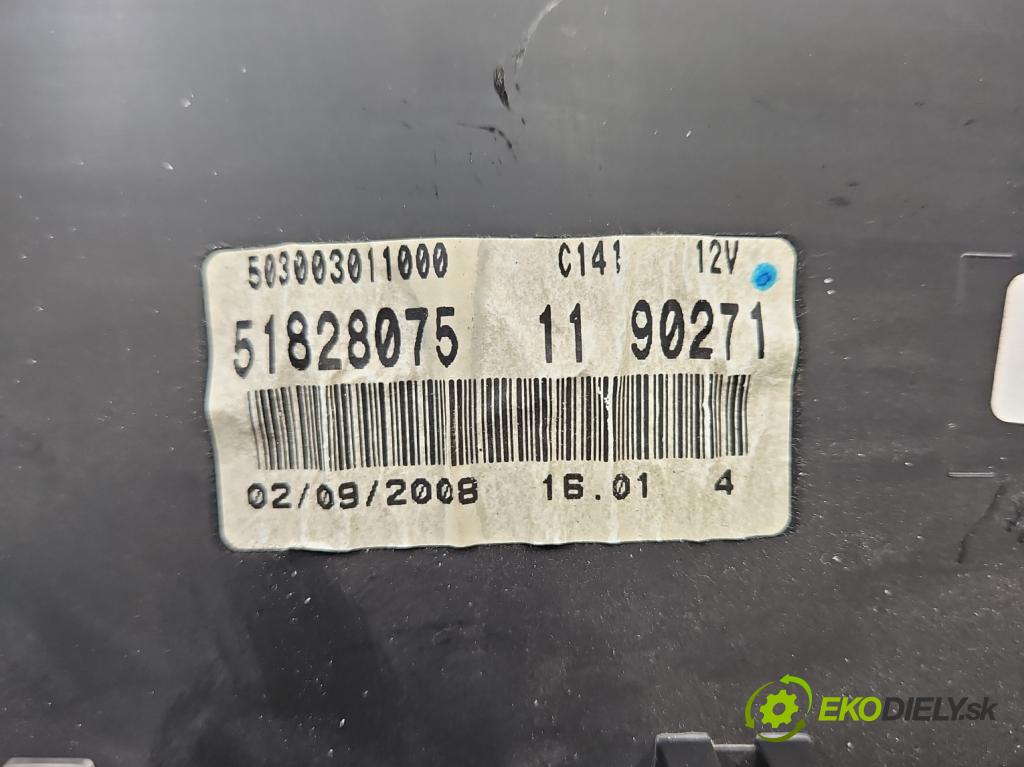 Fiat Punto Grande 1.4 T 120 HP manual 88 kW 1368 cm3 5- prístrojovka/ budíky 51828075 (Prístrojová doska)