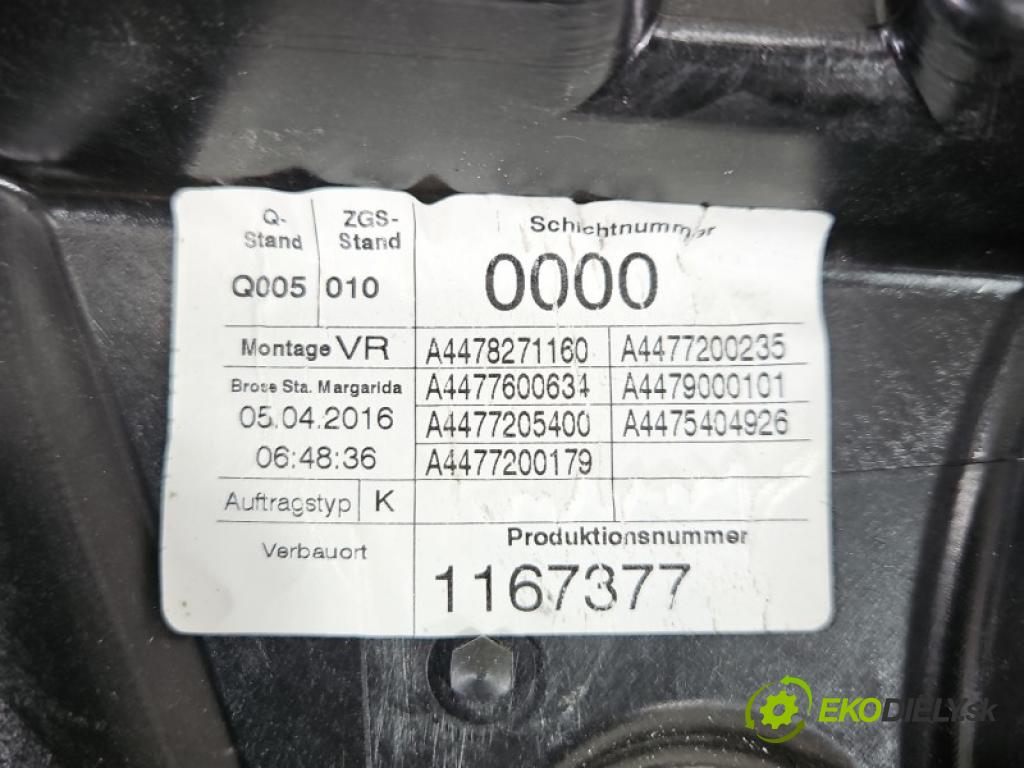 Mercedes Vito W447 2014- 1.6 cdi 114 HP manual 84 kW 1598 cm3 5- mechanizmus okna predné pravý A4478271160