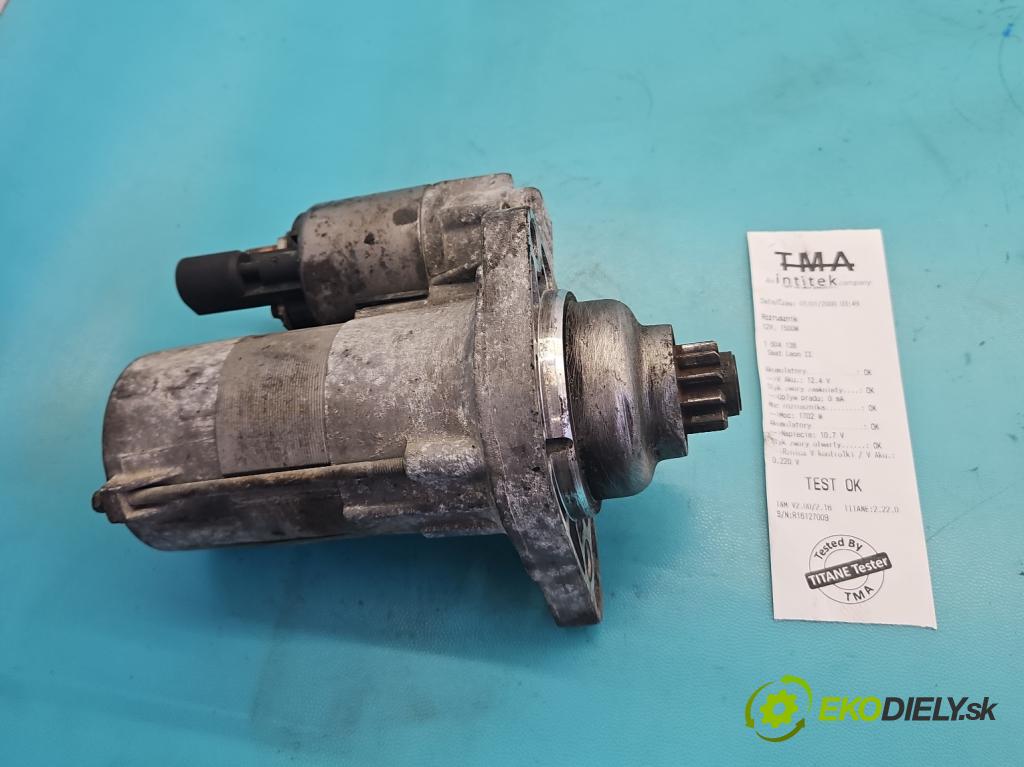 Seat Leon II 2005-2012 1.9 tdi 105 HP manual 77 kW 1896 cm3 5- štartér 02Z911023H (Štartér)