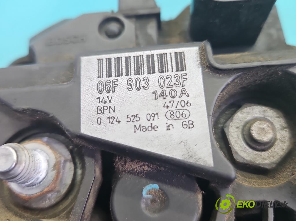Seat Leon II 2005-2012 1.9 tdi 105 hp manual 77 kW 1896 cm3 5- Alternator 06F903023F (Alternátor)