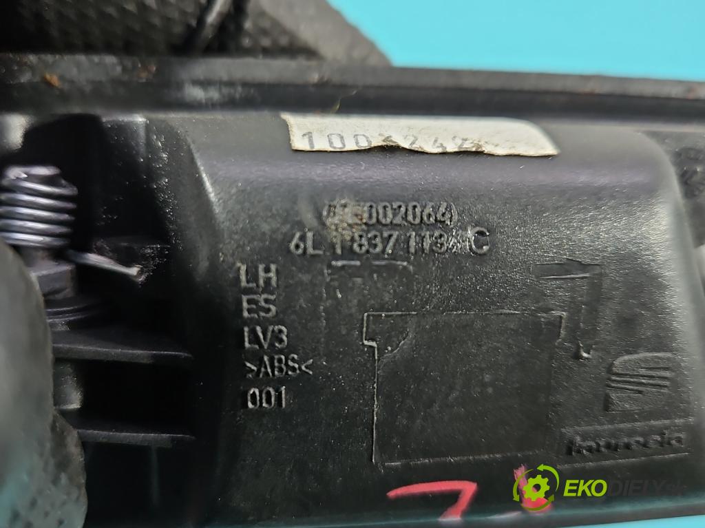 Seat Ibiza III 6L 2002-2008 1.4 16V 75 HP manual 55 kW 1390 cm3 5- rukoväť uvnitř: predné ľavé 6L1837113C