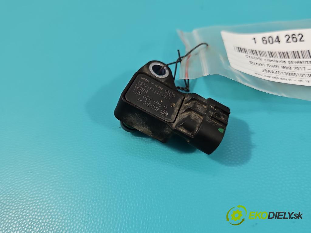 Suzuki Swift Mk8 2017-2024 1.0 T 111KM manual 82 kW 998 cm3 5- snímač tlak: vzduchu 0261230451