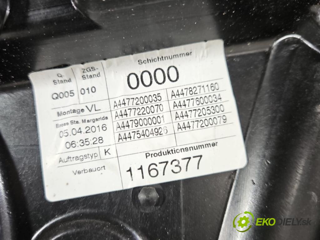 Mercedes Vito W447 2014- 1.6 cdi 114 hp manual 84 kW 1598 cm3 5- mechanismus stahování přední levý A4477200035