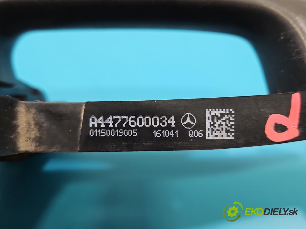 Mercedes Vito W447 2014- 1.6 cdi 114 HP manual 84 kW 1598 cm3 5- rukoväť predné ľavé mimo: A4477600034 (Kľučka dverí vonkajšia predná ľavá)