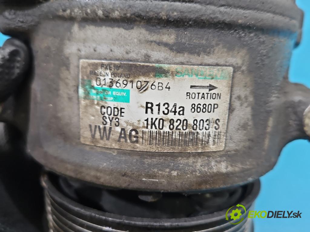 Skoda Octavia II 2004-2013 1.9 tdi 105 HP manual 77 kW 1896 cm3 5- Kompresor: klimatizácie 1K0820803S (Kompresor klimatizácie)