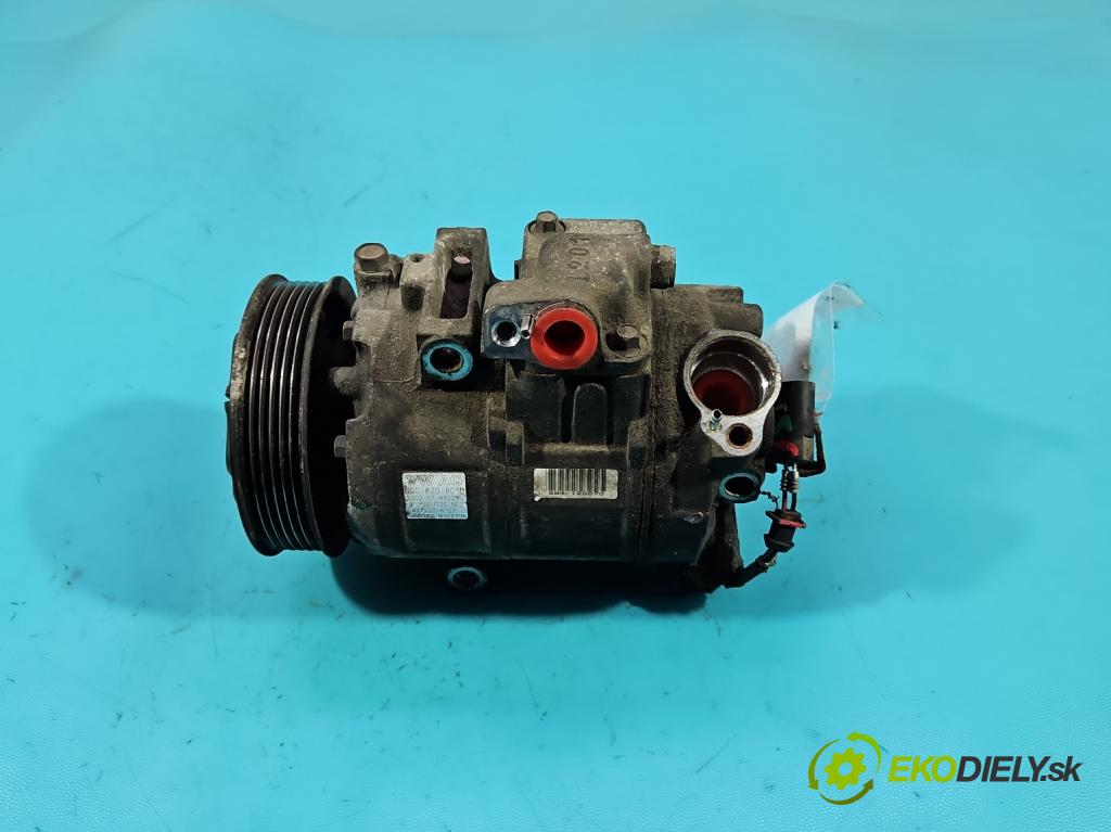 Seat Ibiza III 6L 2002-2008 1.4 16V 75 HP manual 55 kW 1390 cm3 5- Kompresor: klimatizácie 6Q0820803D (Kompresor klimatizácie)