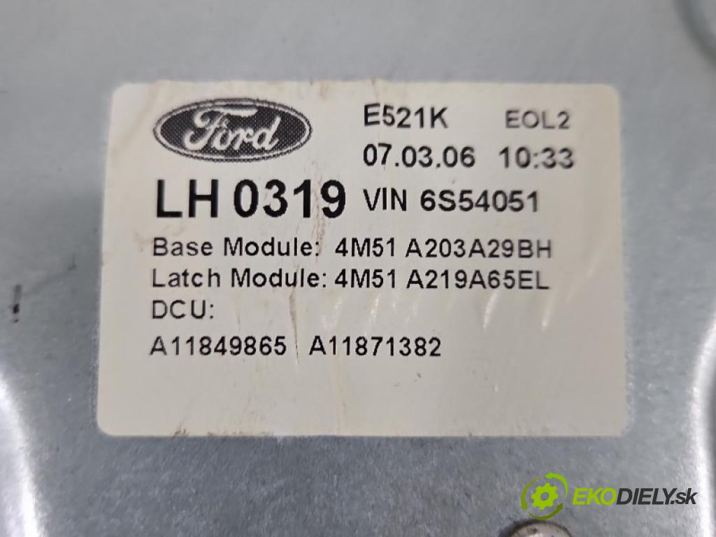 Ford Focus Mk2 2004-2011 1.6 16V 101 hp manual 74 kW 1596 cm3 5- mechanismus stahování přední levý 4M51A203A29BH