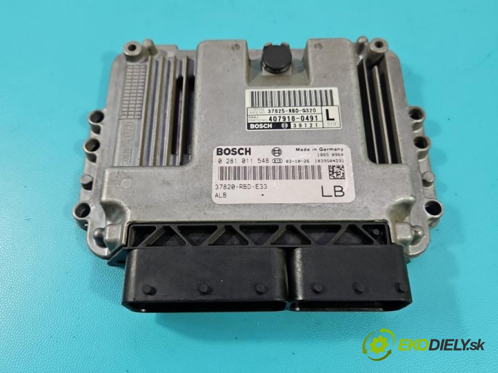 Honda Accord VII 2002-2008 2.2 i-CTDi 140 hp manual 103 kW 2204 cm3 5- řídící jednotka motoru 0281011548