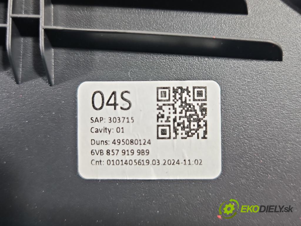 Skoda Fabia IV 2021- 1.0 TSI 116 hp manual 85 kW 999 cm3 5- kastlík 6VB857919