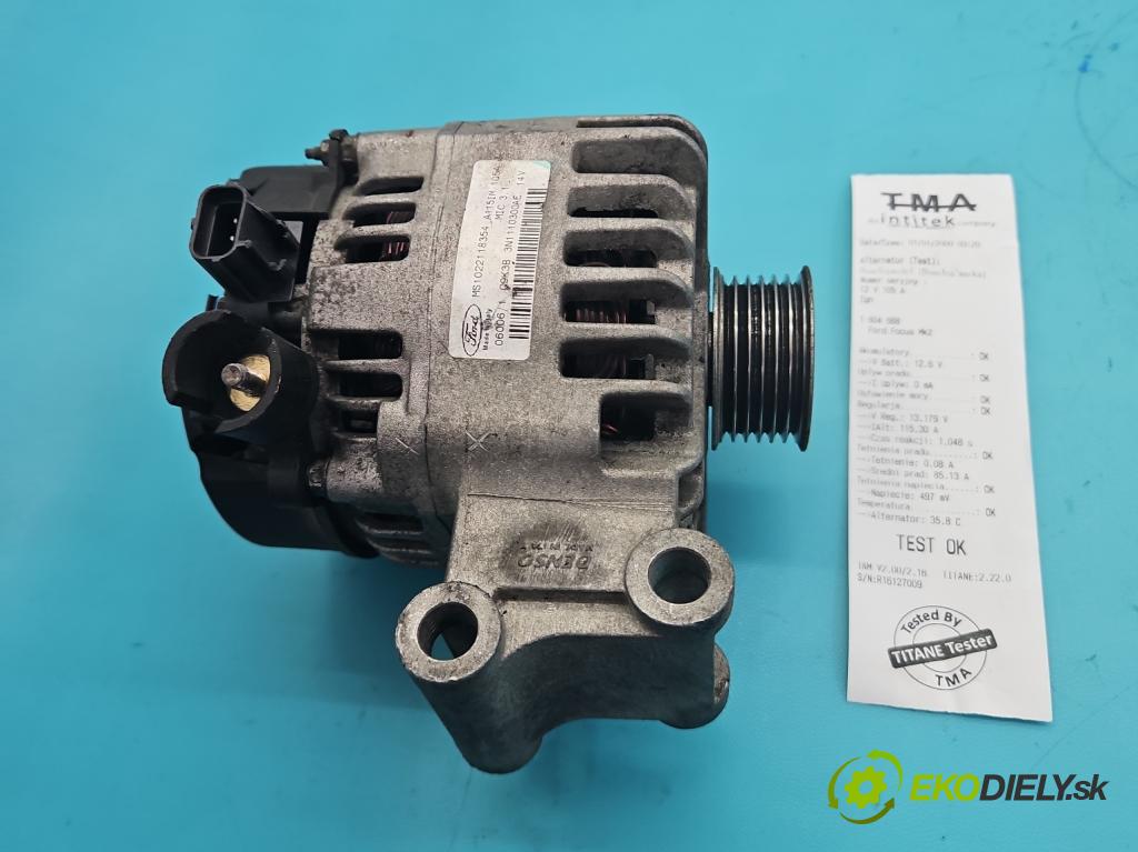 Ford Focus Mk2 2004-2011 1.6 16V 101 HP manual 74 kW 1596 cm3 5- Alternator 3N1110300AE (Alternátor)