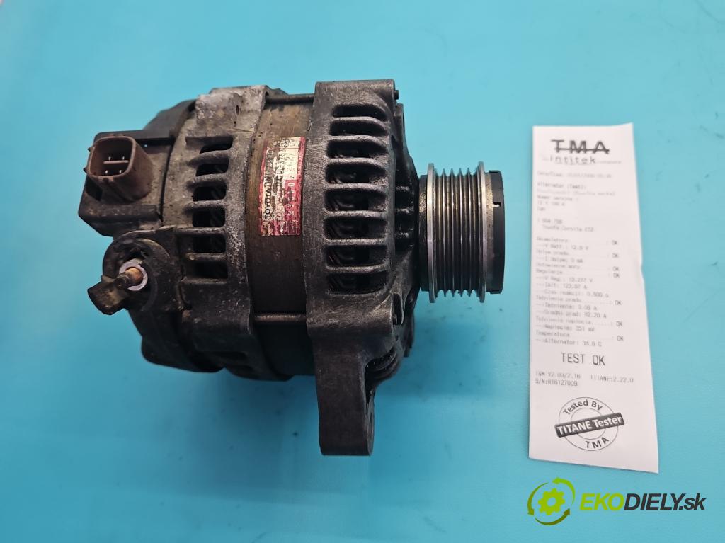 Toyota Corolla E12 2001-2009 2.0 D4D 90 hp manual 66 kW 1995 cm3 5- Alternator 104210-3250 (Alternátor)