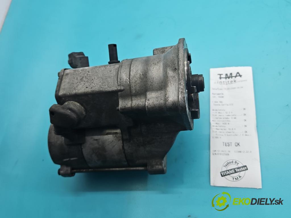 Toyota Corolla E12 2001-2009 2.0 D4D 90 HP manual 66 kW 1995 cm3 5- štartér 28100-64340 (Štartér)