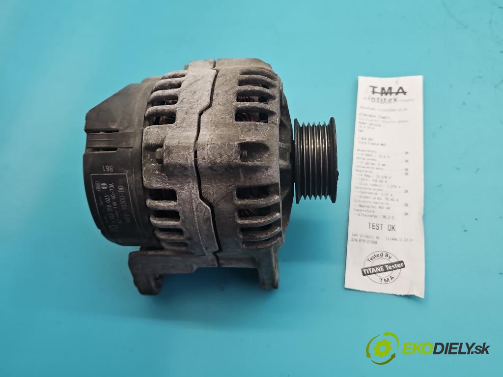 Ford Fiesta Mk5 1995-2002 1.3 8V 60 hp manual 44 kW 1297 cm3 5- Alternator 0123310023 (Alternátor)