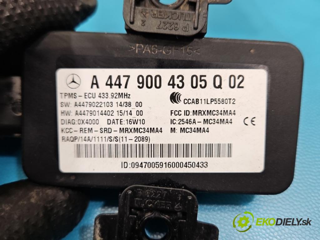 Mercedes Vito W447 2014- 1.6 cdi 114 hp manual 84 kW 1598 cm3 5- řídící jednotka A4479004305Q02