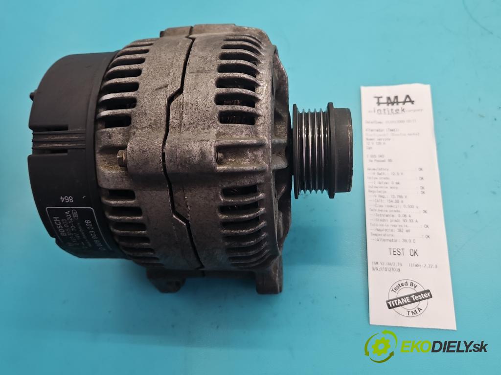 Vw Passat B5 1995-2005 1.9 tdi 90 hp manual 66 kW 1896 cm3 5- Alternator 0123515003 (Alternátor)