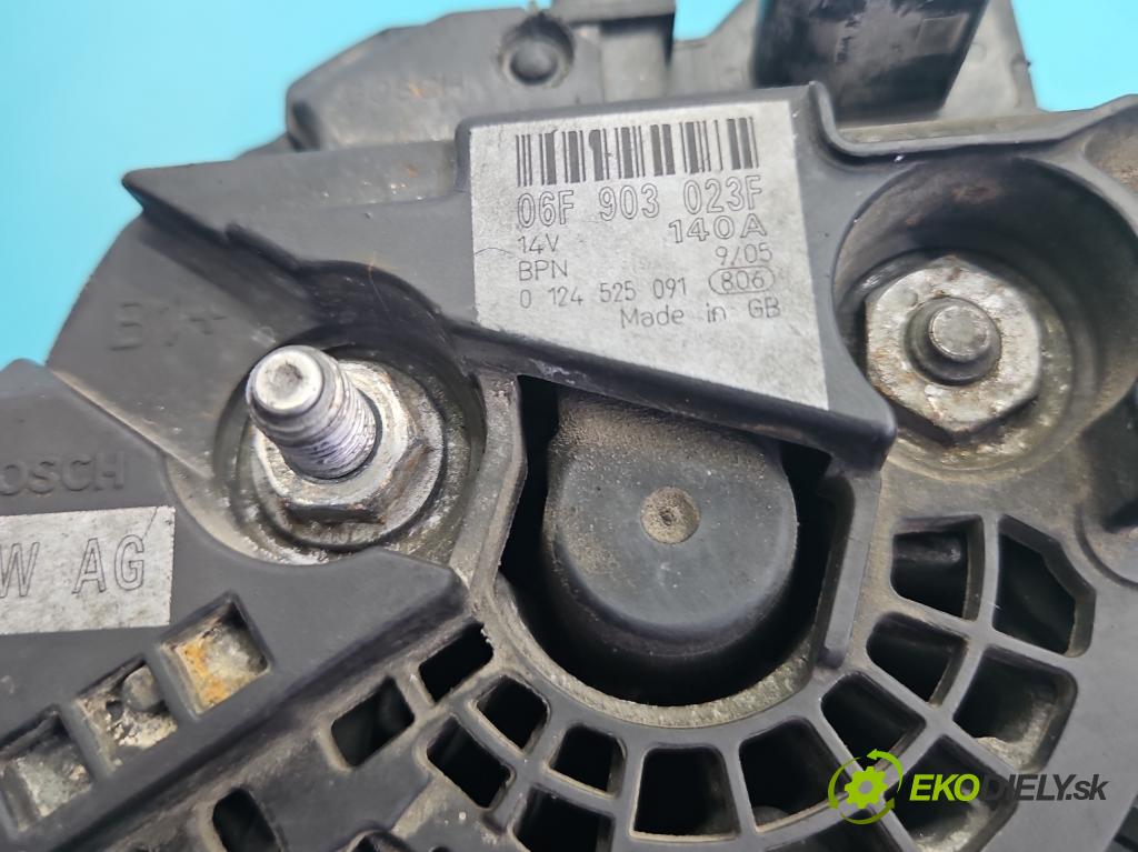 Skoda Octavia II 2004-2013 1.9 tdi 105 HP manual 77 kW 1896 cm3 5- Alternator 06F903023F (Alternátor)