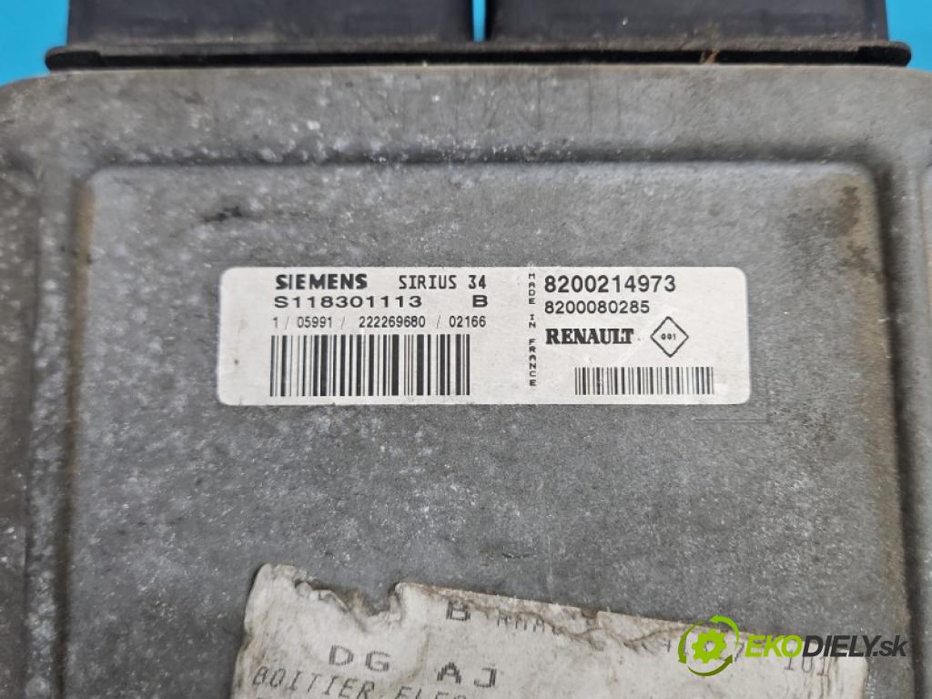 Renault Scenic I 1996-2003 1.6 16V 107 HP manual 79 kW 1598 cm3 5- řídící jednotka motoru S118301113B
