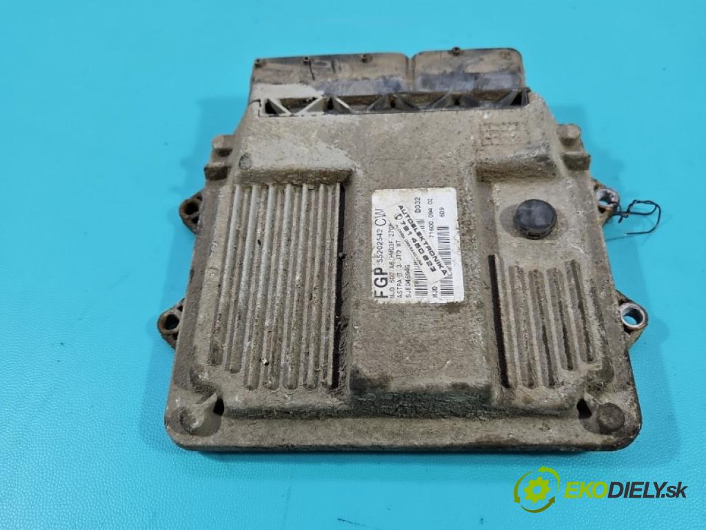 Opel Astra III 2004-2014 1.3 cdti 90 hp manual 66 kW 1248 cm3 5- řídící jednotka motoru 55202542